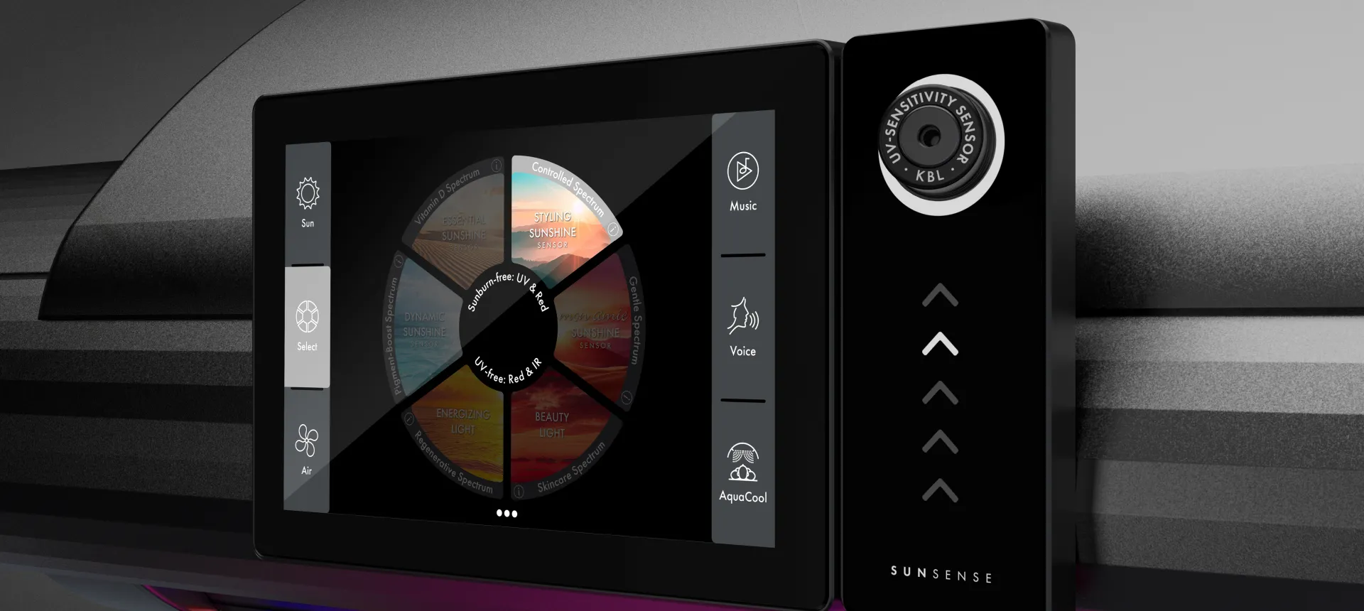 The K11 SunSense control panel and skin sensor